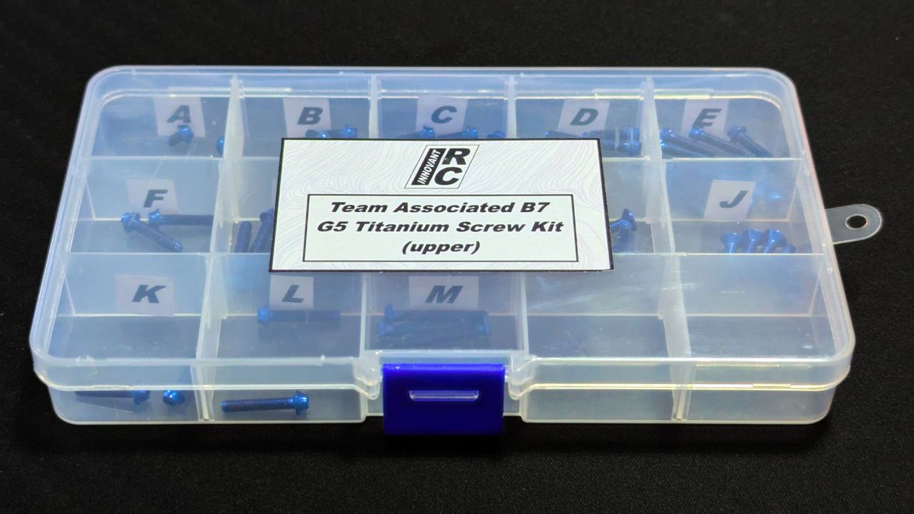 Team Associated B7 G5 Titanium Screw Kit (upper)